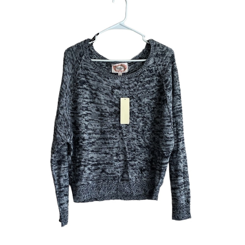 𝅺Ambiance Black & White Marl Sweater • NWT • Large​